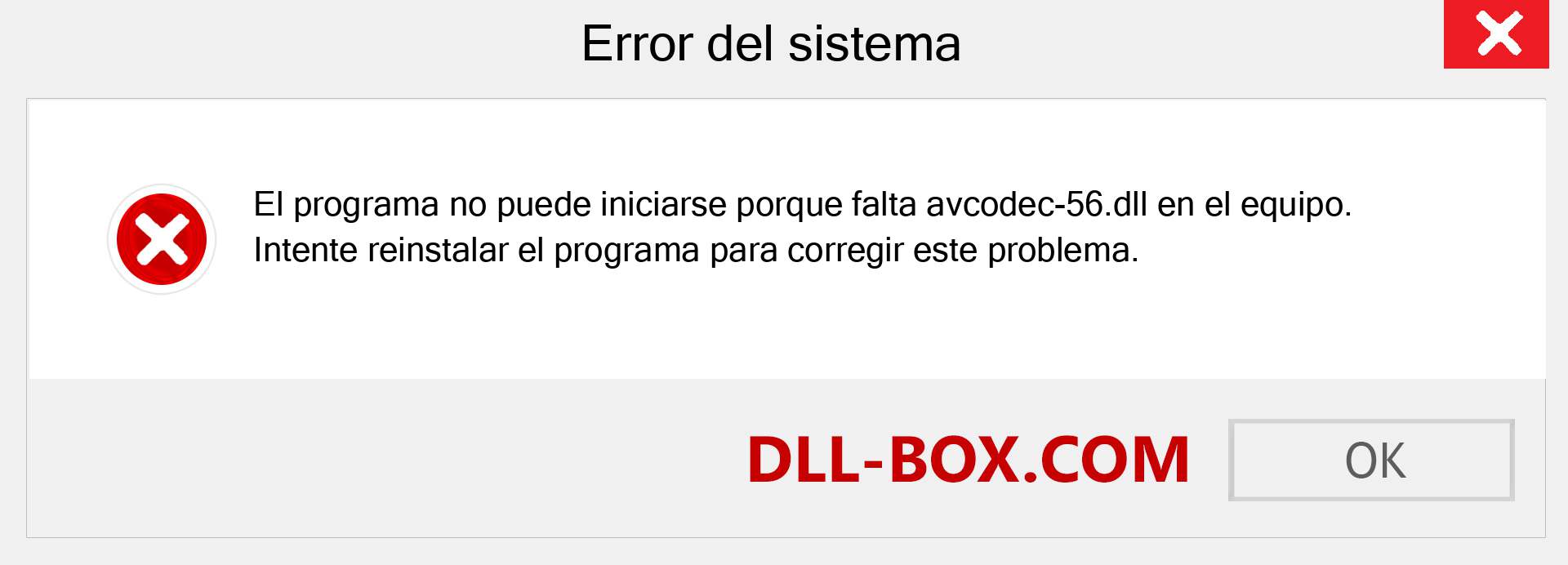 ¿Falta el archivo avcodec-56.dll ?. Descargar para Windows 7, 8, 10 - Corregir avcodec-56 dll Missing Error en Windows, fotos, imágenes